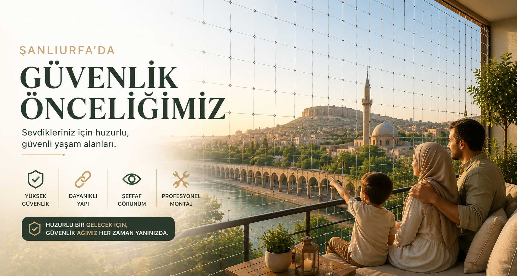 Şanlıurfa Güvenlik Filesi Montajı ve Kurulumu | Güvenli Yaşam Alanları İçin Profesyonel Çözümler